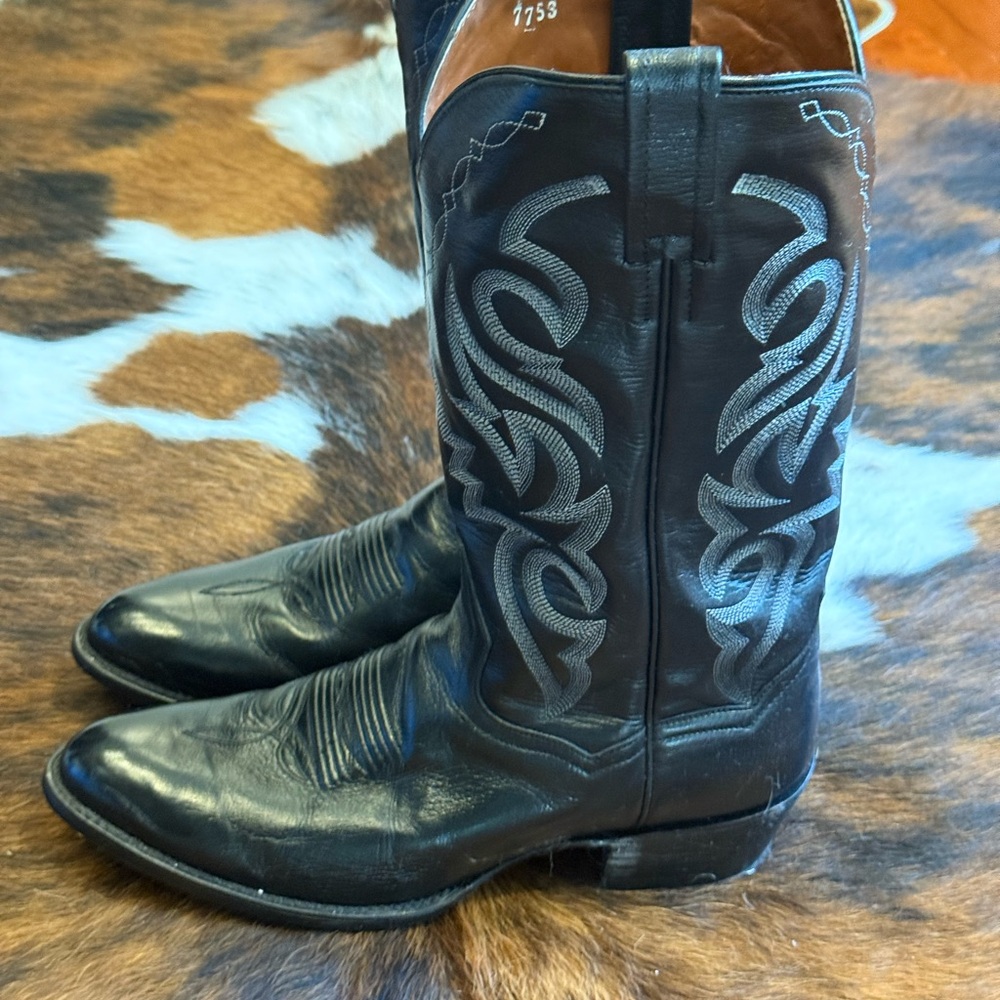 Dan Post Black and Silver Western Boots